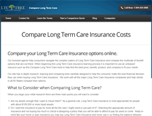 Tablet Screenshot of comparelongtermcare.org